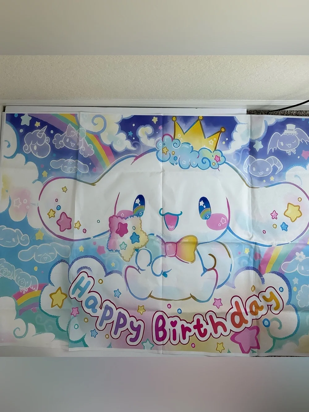 Sanrio Cinnamoroll Birthday Party Supplies Set 146pc Decorations Pink Background